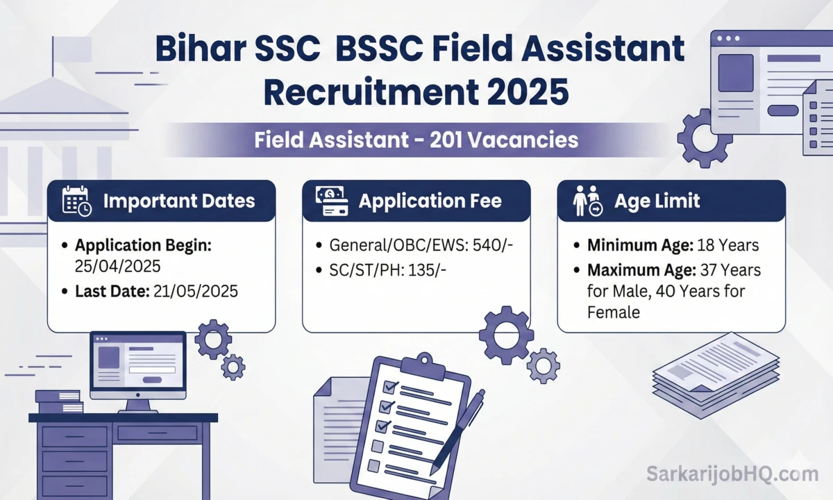 Bihar BSSC Field Assistant Result 2026 for 201 Post